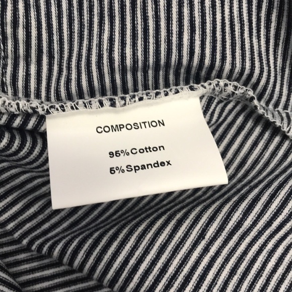 Black Striped Ruffle Top - Picture 4 of 5